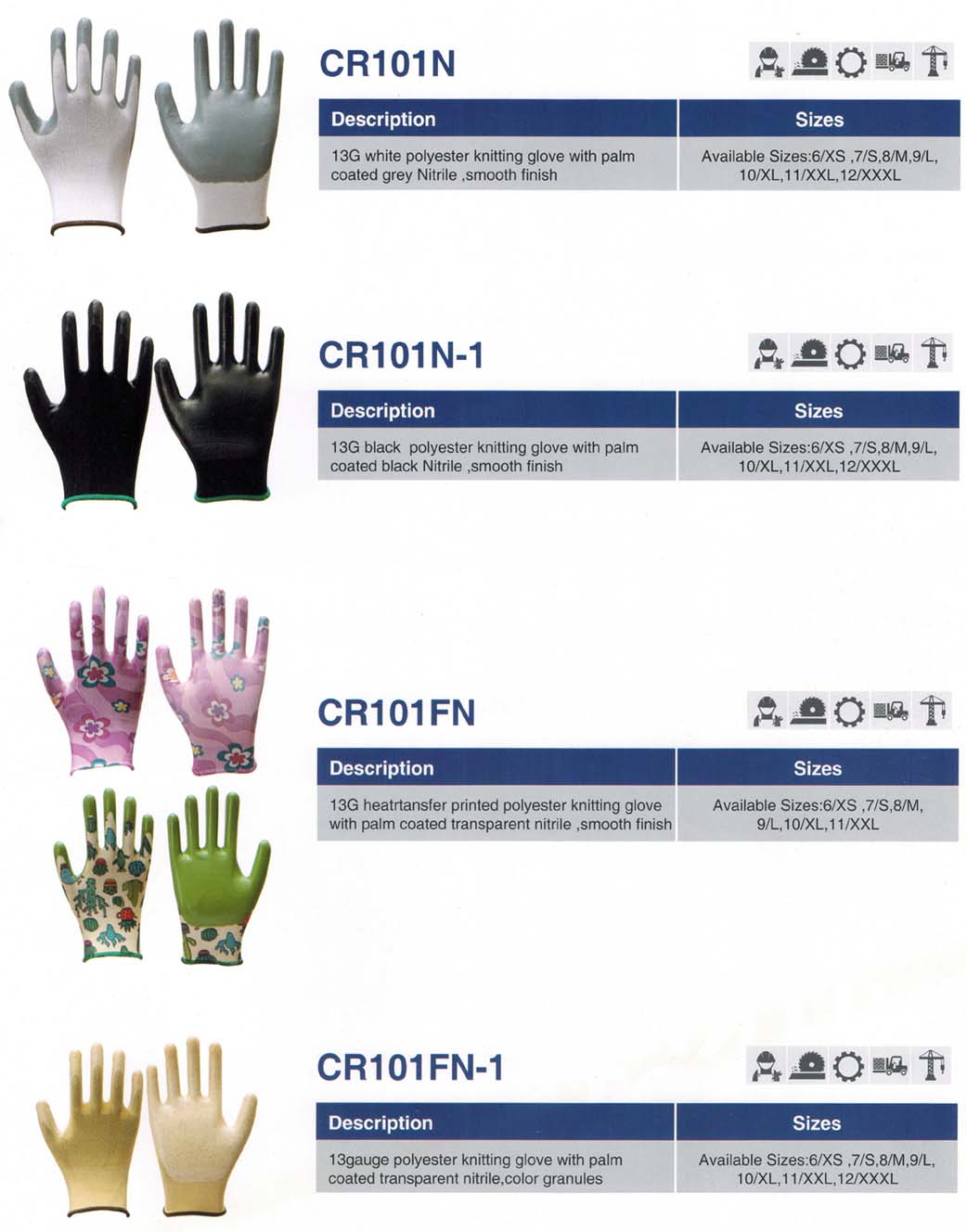 NITRILE SMOOTH GLOVES